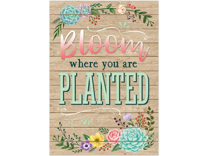 Rustic Bloom - Bloom Where You Are Planted Poster - US 9193