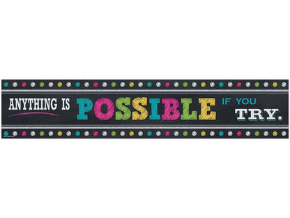 Chalkboard Brights Motivational Banner - US 9283