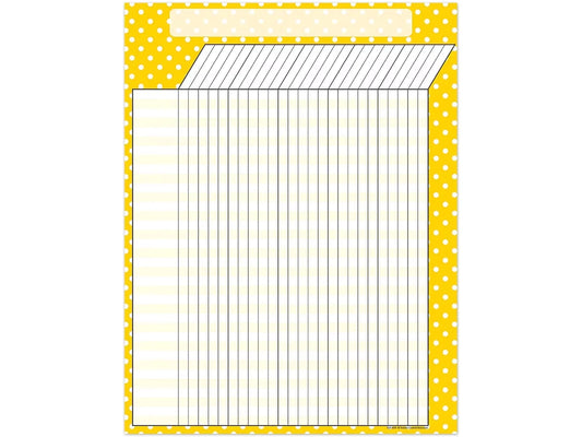Yellow Polka Dot Incentive Chart - US 9824