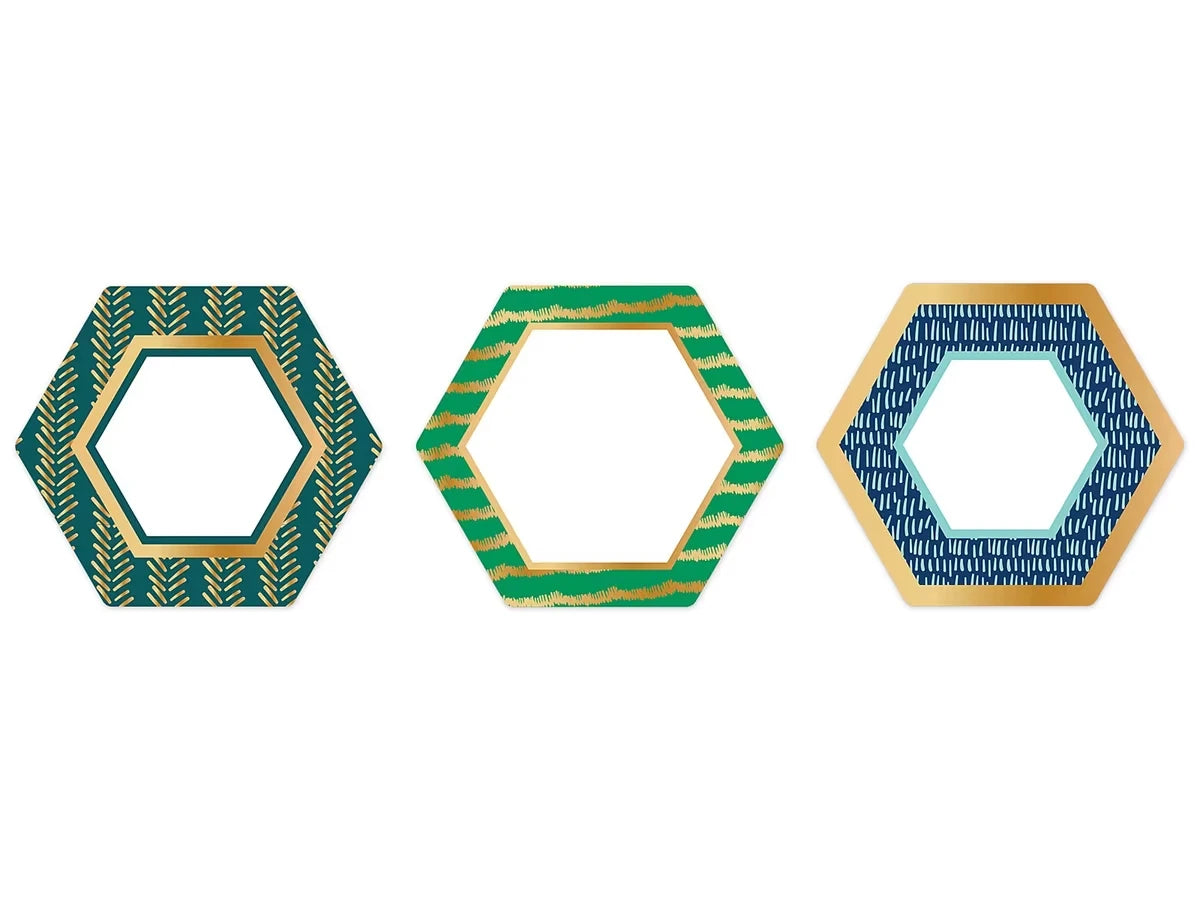 One World Foil Hexagon Accents - US 4682