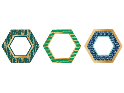 One World Foil Hexagon Accents - US 4682