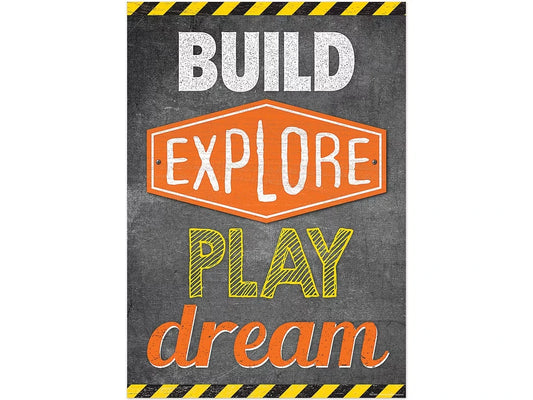 Under Construction! Build, Explore, Play, Dream Poster - US 6254