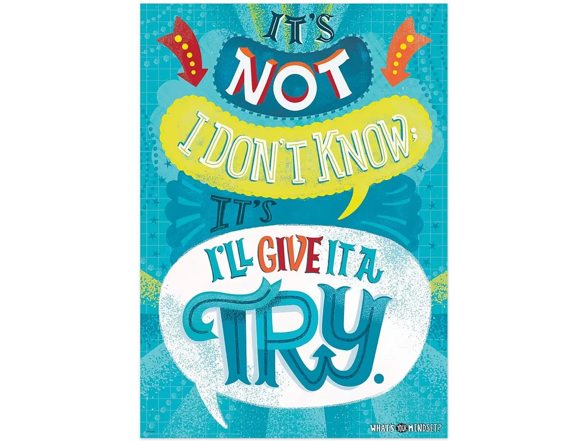 Growth Mindset I’ll Give It a Try Poster - US 7192