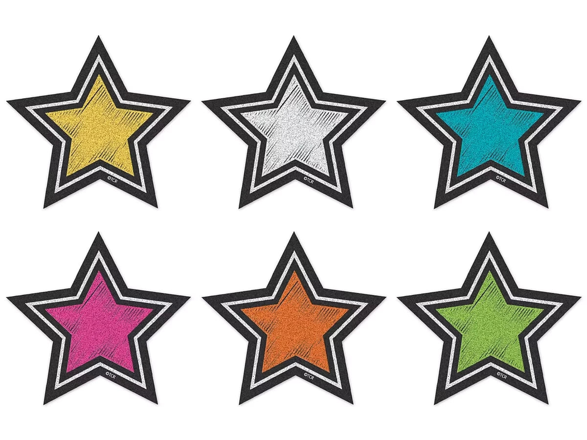 Chalkboard Brights Star Mini Accents - US 4521