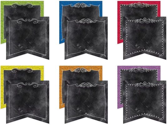 Chalk It Up! Double-Sided Pennant Accents - US 9649