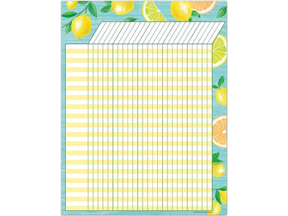 Lemon Zest Incentive Chart - US 2407