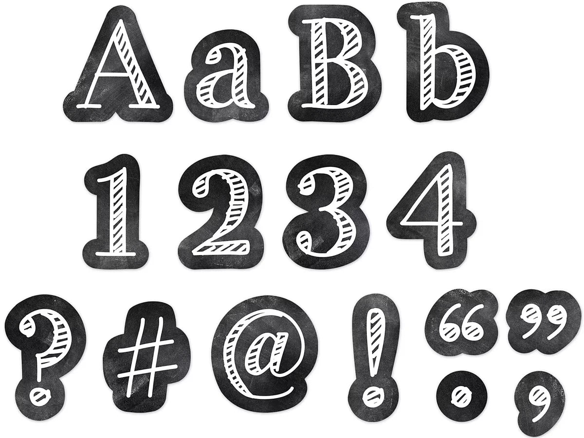 Chalk It Up! 4" Punch-Out Letters - US 8284
