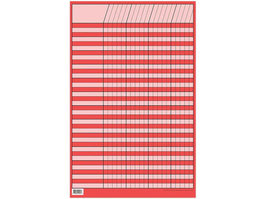 Red Small Incentive Chart - US 8976