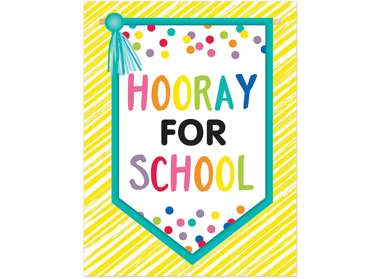 Just Teach Hooray for School Poster - US 9754