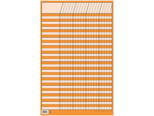 Orange Small Incentive Chart - US 1357