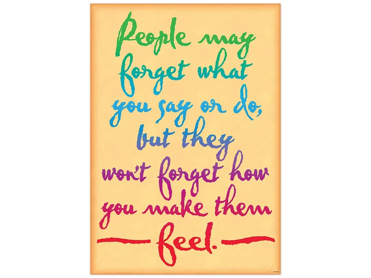 People Won’t Forget How You Made Them Feel Poster - US 9962