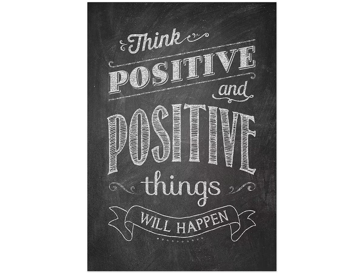 Chalk It Up! Think Positive Poster - US 4384
