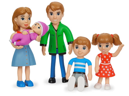 Lakeshore Pose & Play Dolls - Caucasian Family - US 2550