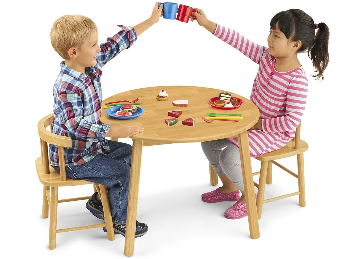 Butcher-Block Table and Chair Set - US 1275