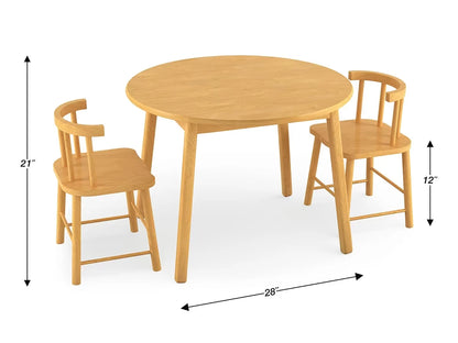 Butcher-Block Table and Chair Set - US 1275