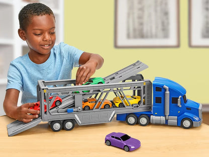 On the Move! Big Rig Car Carrier - US 5945