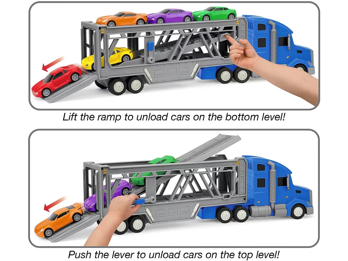 On the Move! Big Rig Car Carrier - US 5945