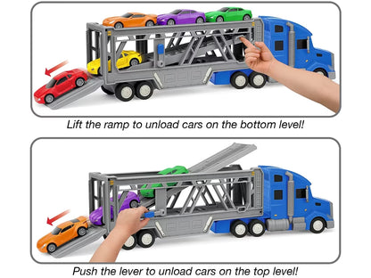 On the Move! Big Rig Car Carrier - US 5945