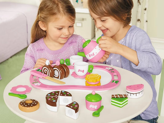 Classic Wooden Tea Set - US 3600