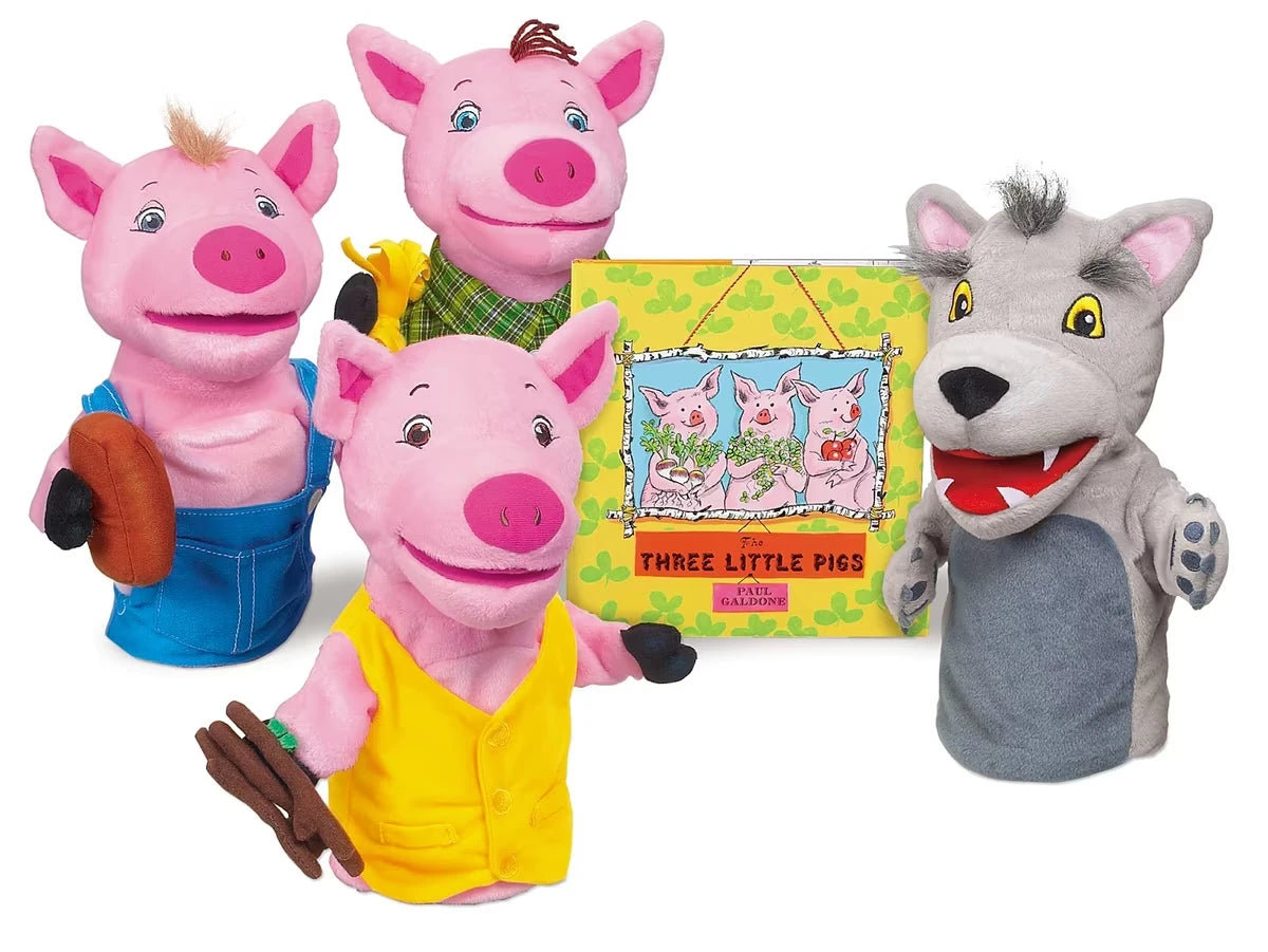 The Three Little Pigs Storytelling Puppet Set - US 2892