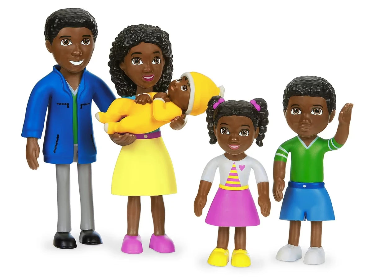 Lakeshore Pose & Play Dolls - African American Family - US 9507