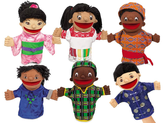 Let’s Talk! Multicultural Puppets - Complete Set - US 8449