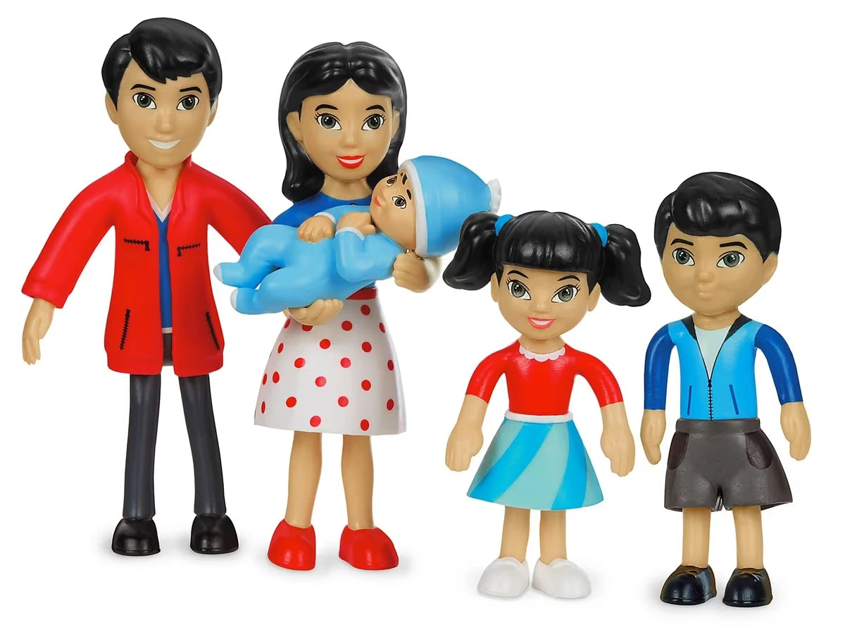 Lakeshore Pose & Play Dolls - Asian Family - US 9714