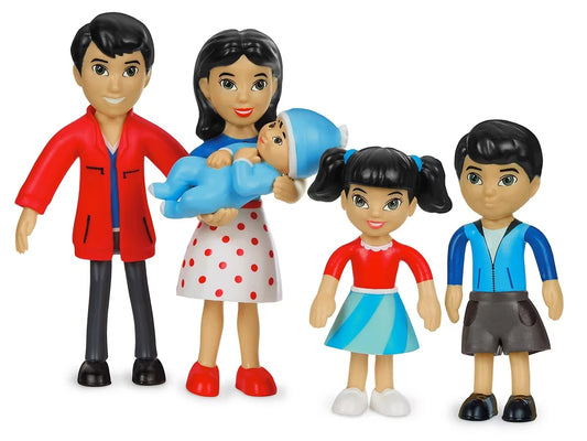 Lakeshore Pose & Play Dolls - Asian Family - US 9714