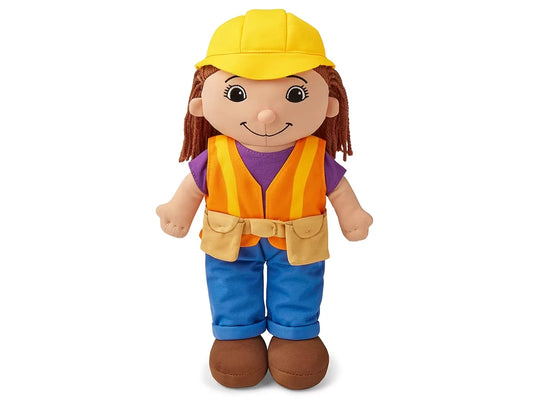 Construction Worker Washable Doll - US 8707