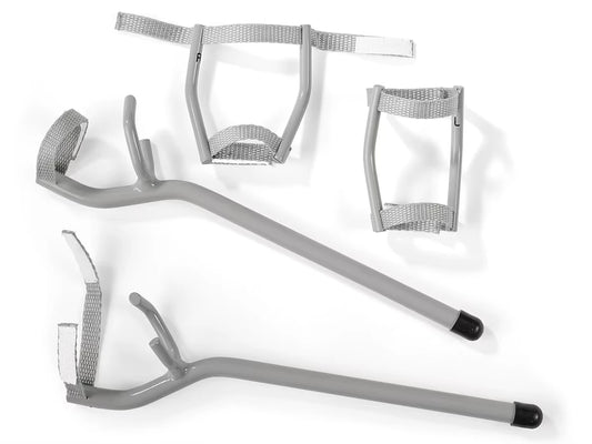 Two Leg Braces and Two Forearm Crutches - US 3223