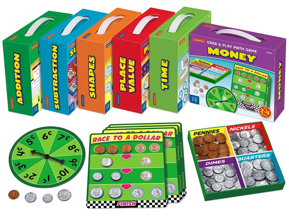Grab & Play Math Games - Gr. 1-2 - Complete Set - US 4435