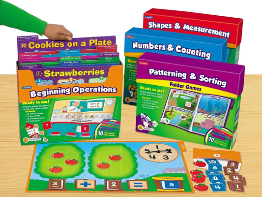 Early Math Folder Game Libraries - Pre K-K - Complete Set - US 1623