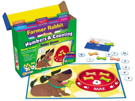 Numbers & Counting Folder Game Library - Pre K-K - US 3867
