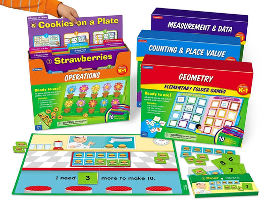 Math Folder Game Libraries - K-Gr. 1 - Complete Set - US 5913