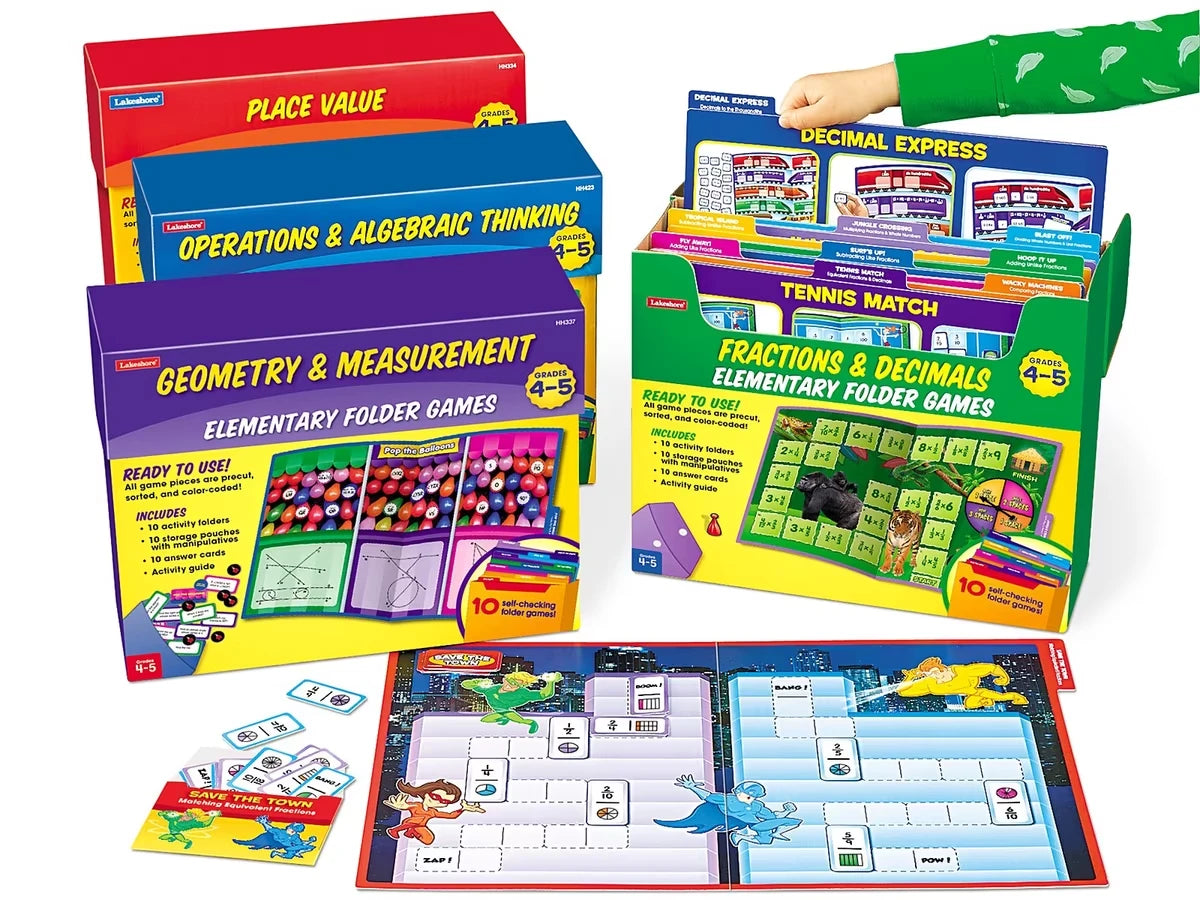 Math Folder Game Libraries - Gr. 4-5 - Complete Set - US 7238