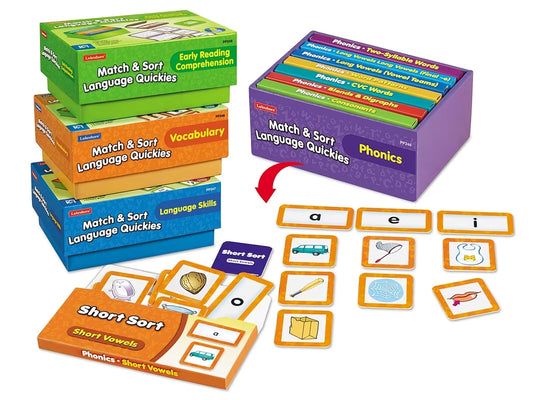 Match & Sort Language Quickies - K-Gr. 1 - Complete Set - US 5376