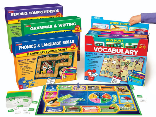 Reading & Writing Skills Folder Game Libraries - Gr. 2-3 - Complete Set - US 5049