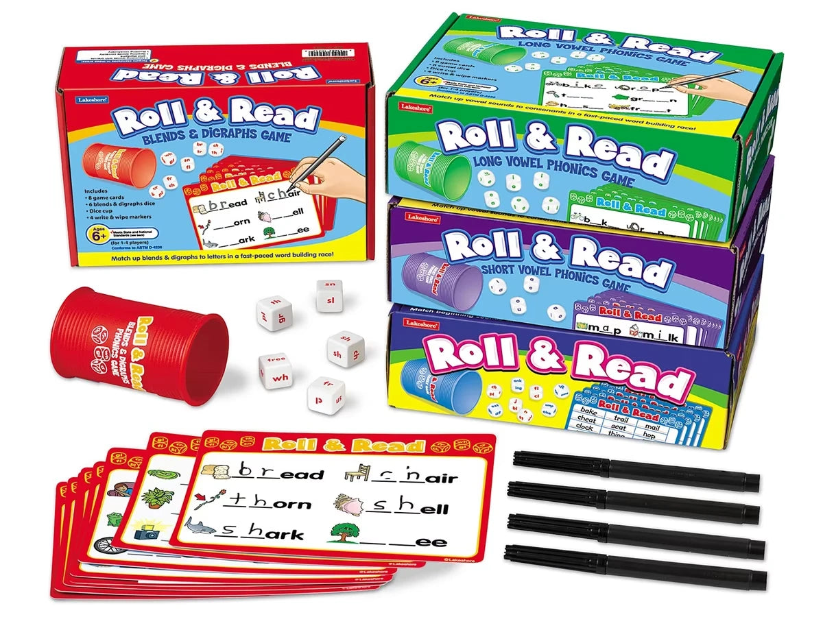 Roll & Read Phonics Games - Complete Set - US 2742