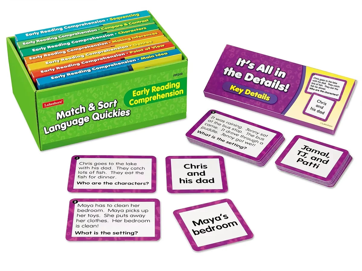 Match & Sort Early Reading Comprehension Quickies - K-Gr. 1 - US 1263