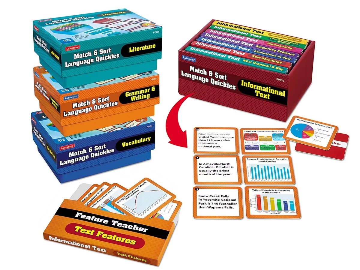 Match & Sort Language Quickies - Gr. 4-5 - Complete Set - US 3030