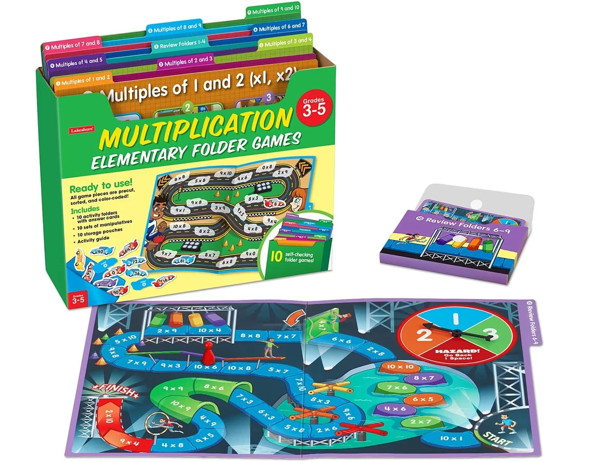 Multiplication Facts Folder Game Library - Gr. 3-5 - US 5861