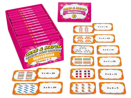 Grab & Match Leveled Operations Quickies - Gr. 2-3 - US 8091