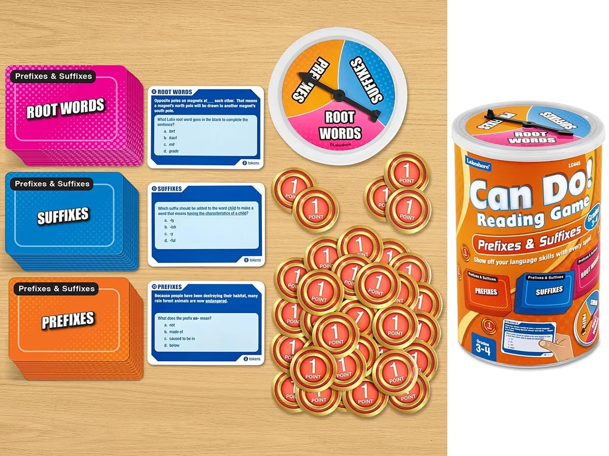 Can Do! Prefixes & Suffixes Game - Gr. 3-4 - US 5680