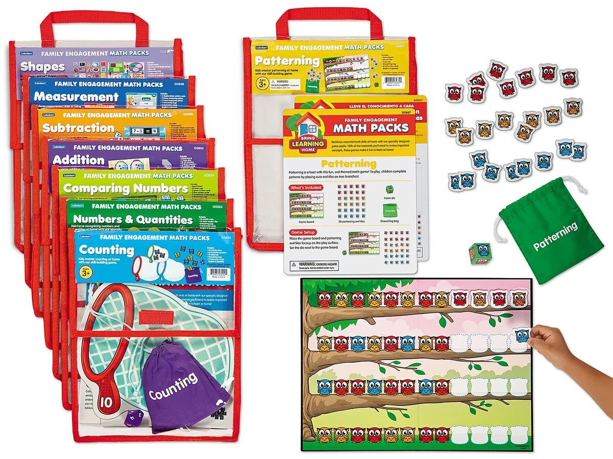 Family Engagement Math Packs - Preschool-Kindergarten - Complete Set - US 8309
