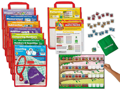 Family Engagement Math Packs - Preschool-Kindergarten - Complete Set - US 8309