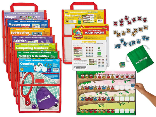 Family Engagement Math Packs - Preschool-Kindergarten - Complete Set - US 8309