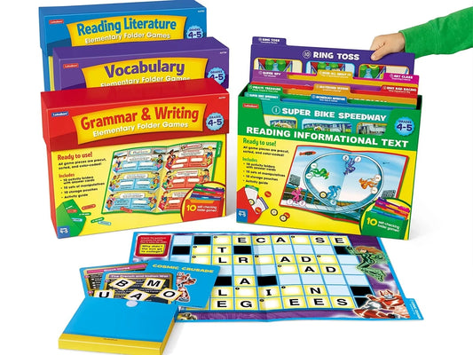 Reading & Writing Skills Folder Game Libraries Gr. 4-5 - Complete Set - US 7222