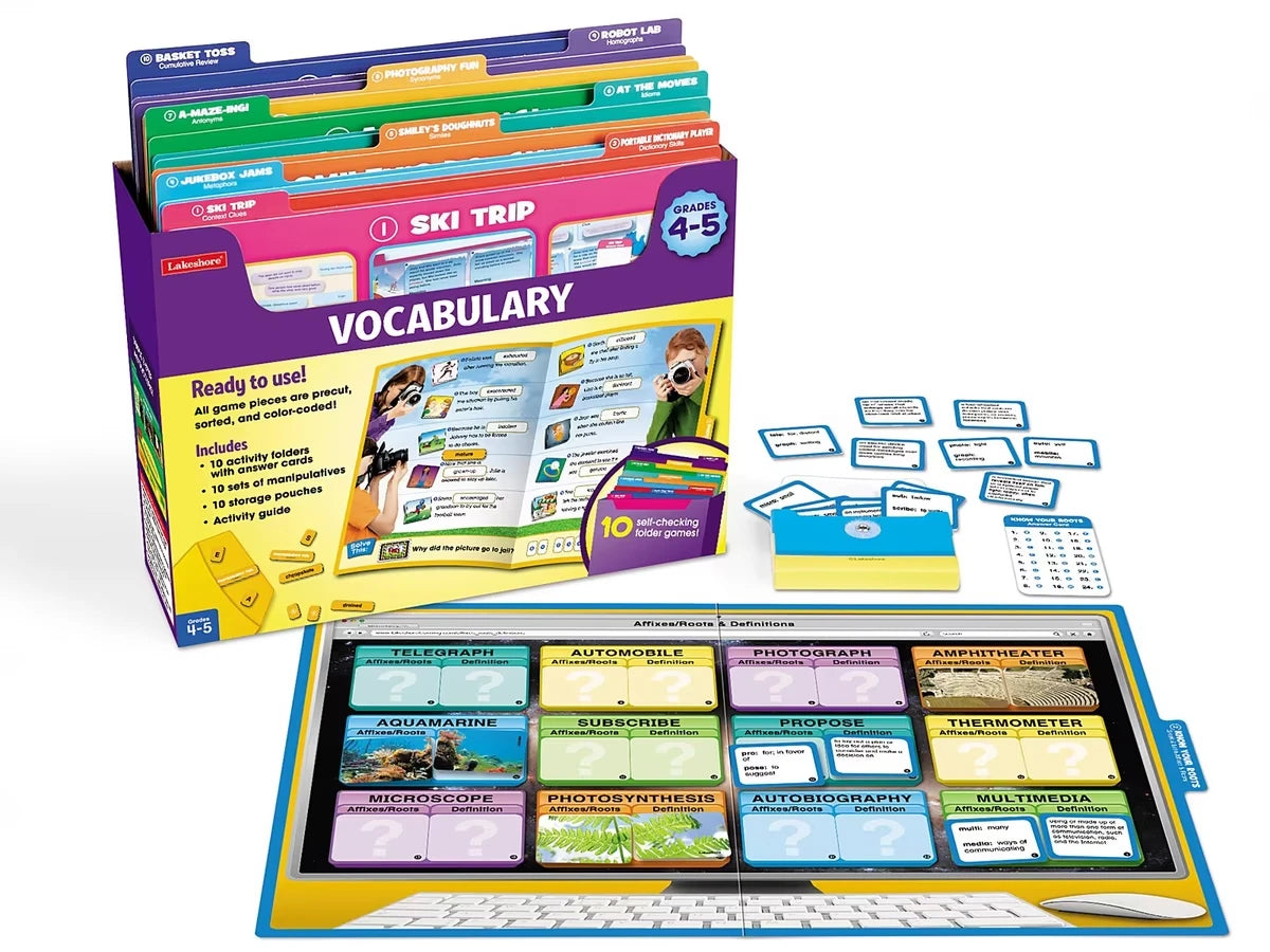Vocabulary Folder Game Library - Gr. 4-5 - US 7181