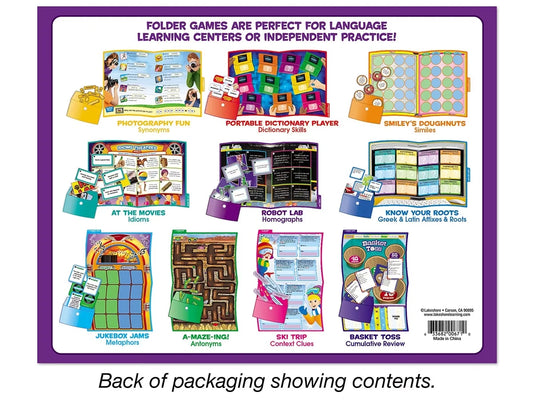 Vocabulary Folder Game Library - Gr. 4-5 - US 7181