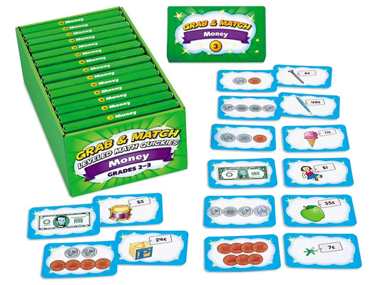 Grab & Match Leveled Money Quickies - Gr. 2-3 - US 9702